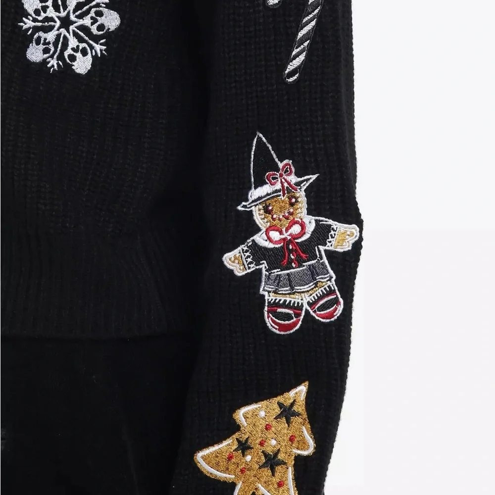 Social Collision‎ Goth Gingerbread Knit Tank Top & Cardigan Set Hot Topic